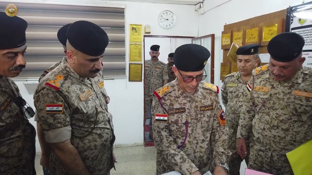 المفتشية العسكرية العامة لوزارة الدفاع تجري تفتيش الاستعداد القتالي للواء المشاة الثاني والعشرين