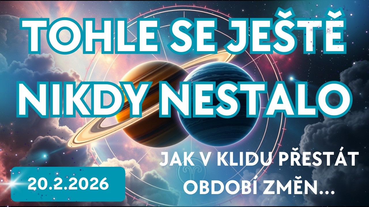 Tohle se ještě nikdy nestalo 20.2.2016 - jak v klidu přestát období změn...