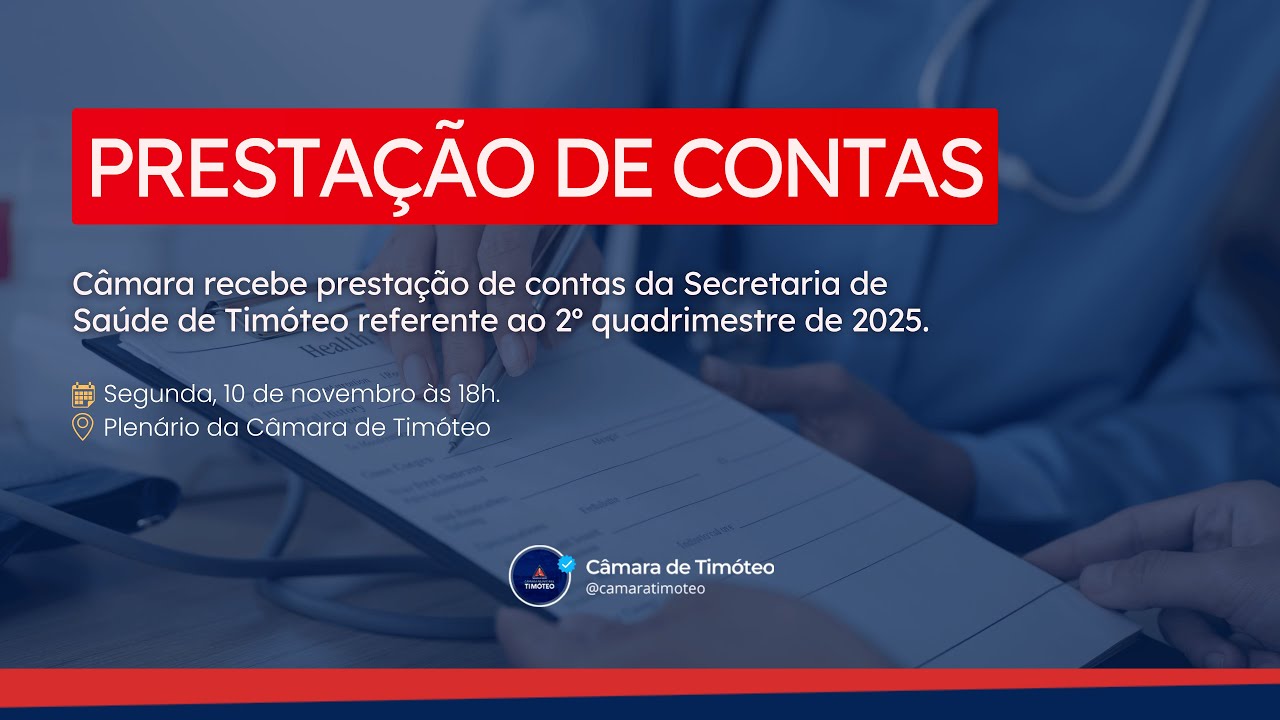 Audiência Pública - Prestação de contas da Saúde (2º quadrimestre de 2025)