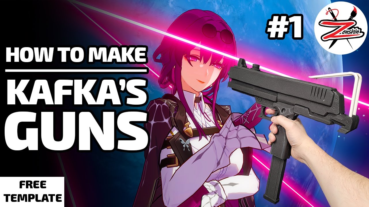 EVA Foam Build: Kafka's Guns 🛠️✨ - Honkai Star Rail Cosplay Tutorial