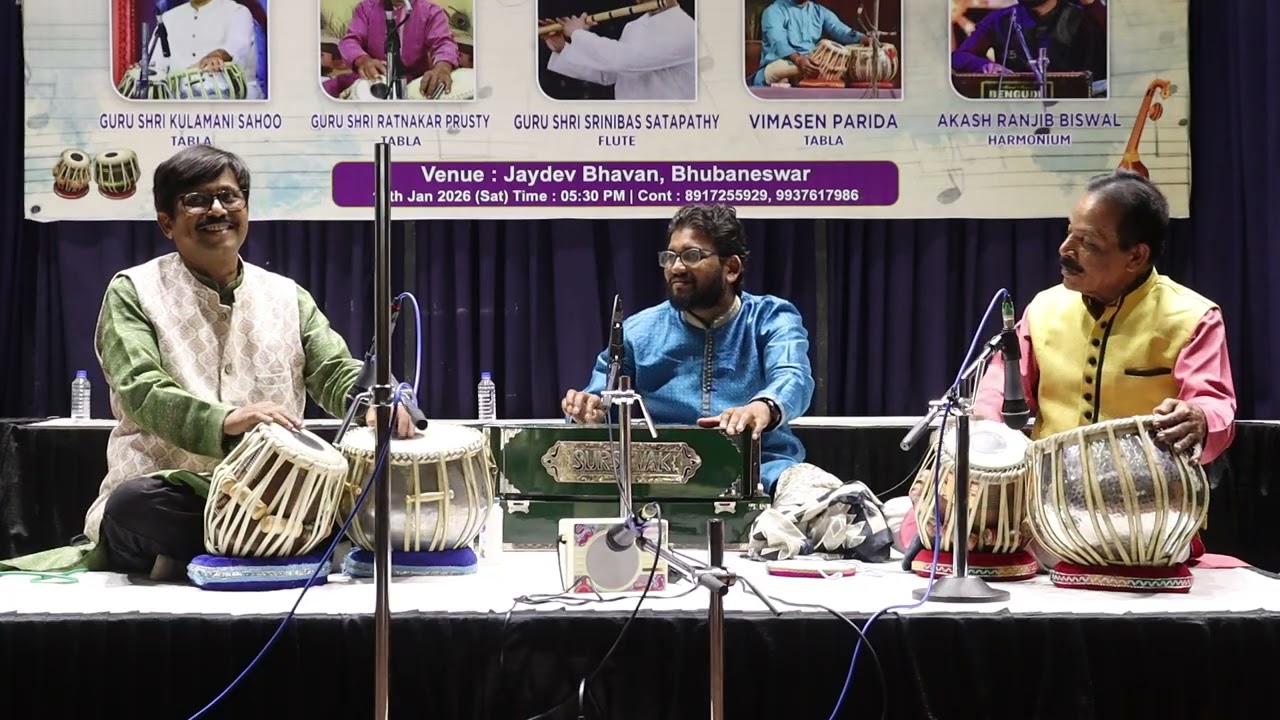 Tabala Jugalbandi based on Tintaal performed by Guru Sri Ratnakar Prusty and Guru Sri Kulamani Sahoo