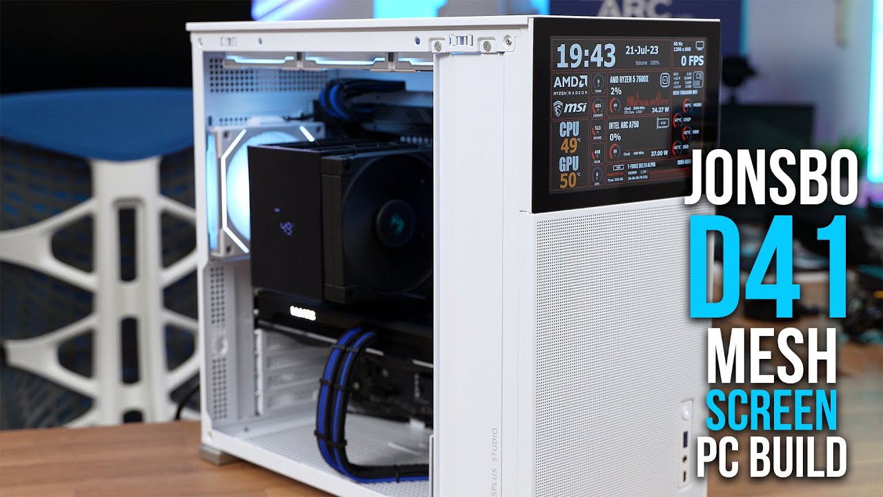 Jonsbo D41 Mesh Screen PC Build Timelapse