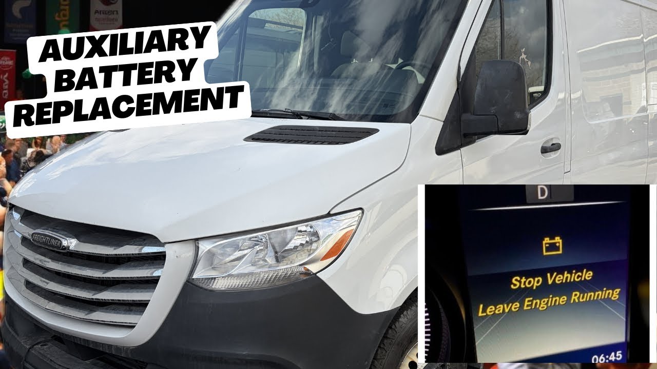 Как заменить дополнительный аккумулятор в микроавтобусе Mercedes Sprinter 2019 года выпуска.
