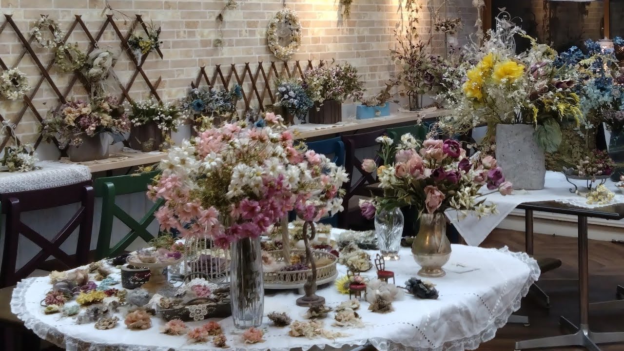 【champs de fleurs布花展開催中】個展会場から布花展の様子を大公開！