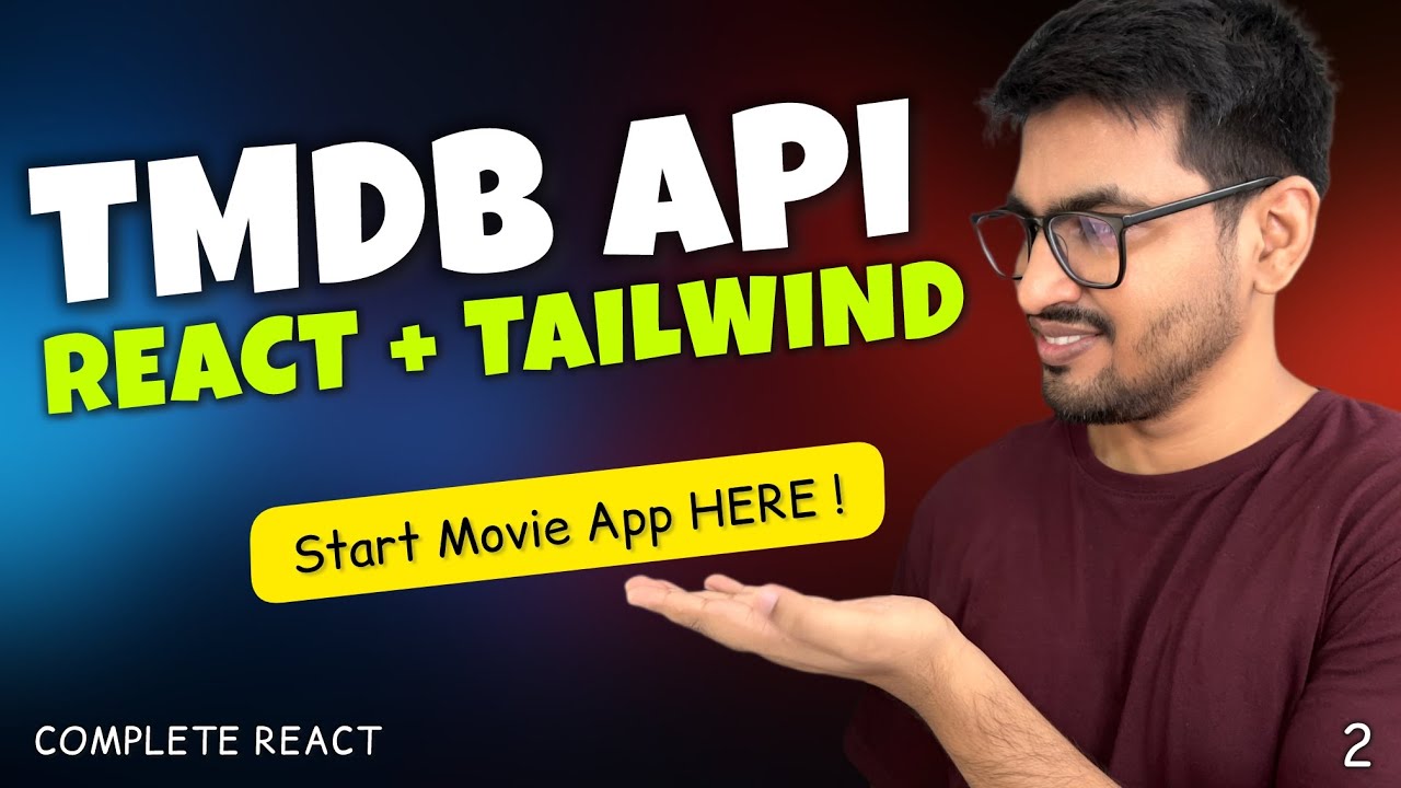 React + Tailwind Setup & TMDB API Key Guide (Step-By-Step)