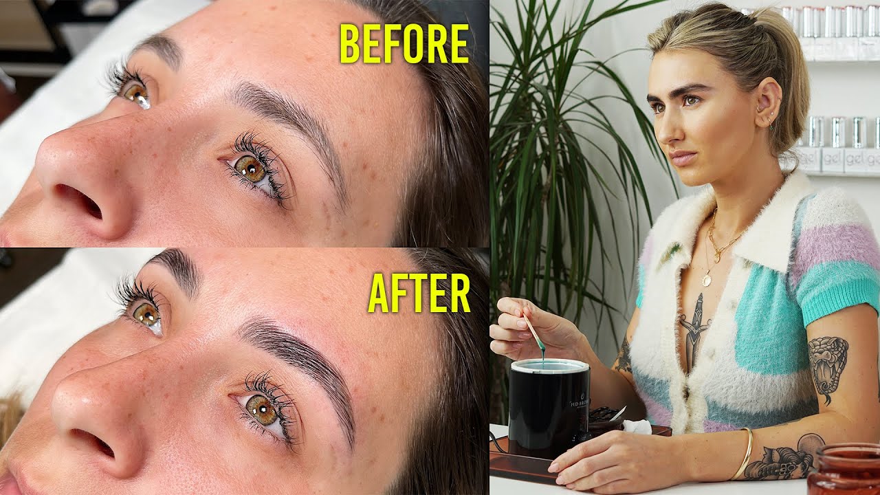 How to do Brow Lamination on previously microbladed brows