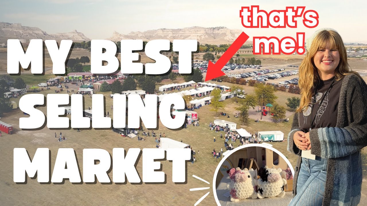 My First Ever Two Day Market🤯 | Crochet & Knit Vendor | Vlog✨