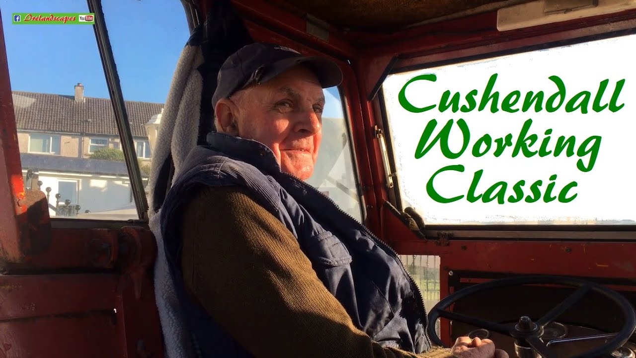 Cushendall Working Classic Tractor, Massey Ferguson 35 - Traditional Farming Landscape Scenery