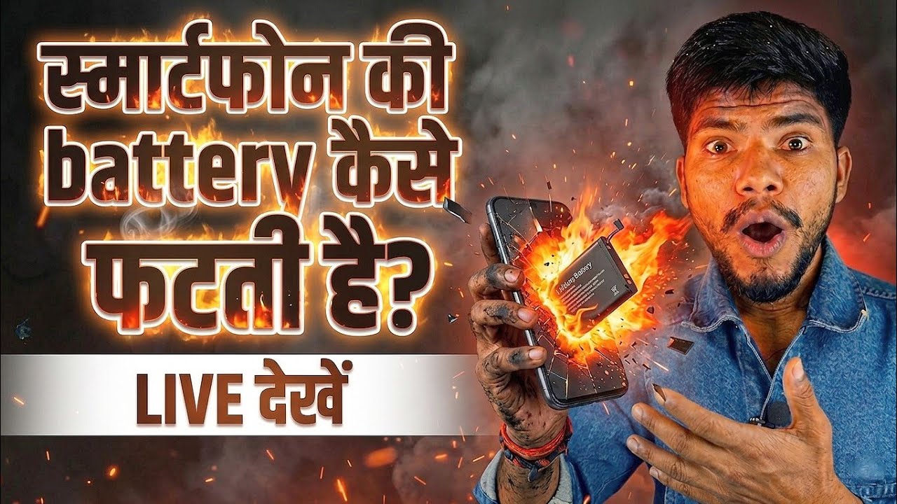 Smartphone की Battery कैसे फटती है? LIVE देखें | Smartphone को फटने से कैसे बचाएं?