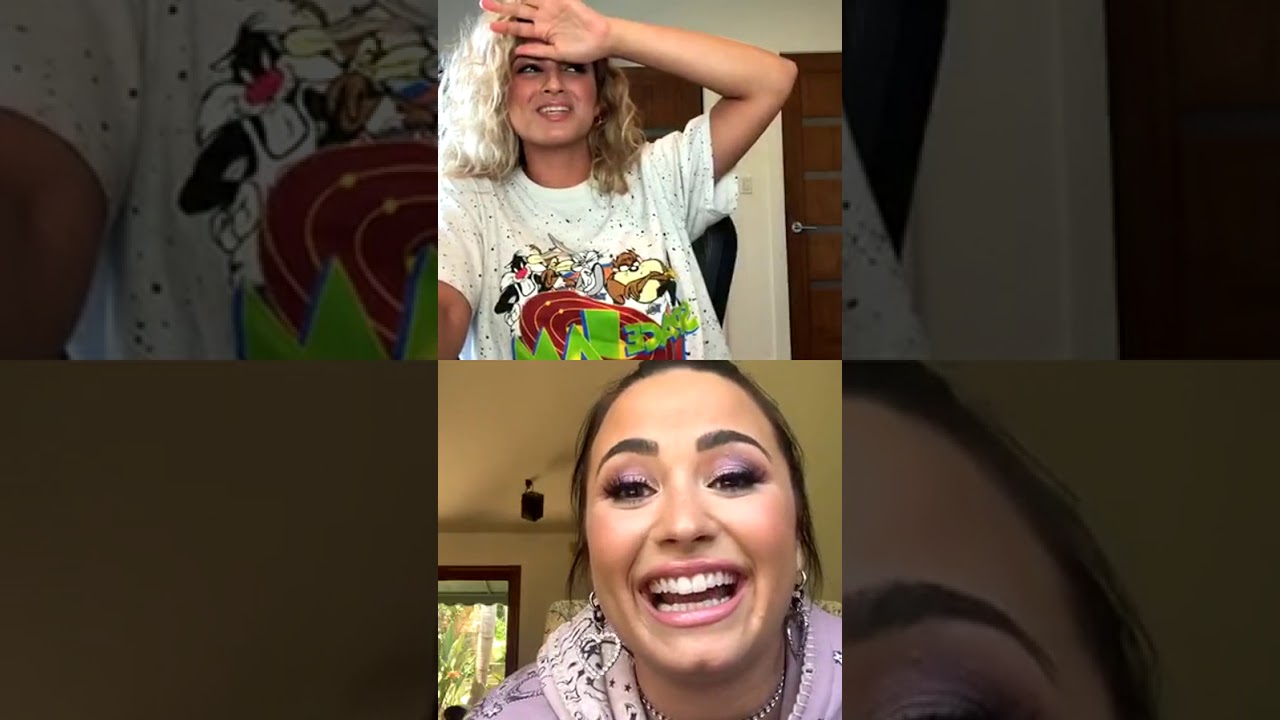 Demi Lovato on Instagram Live with Tori Kelly - May 5, 2020