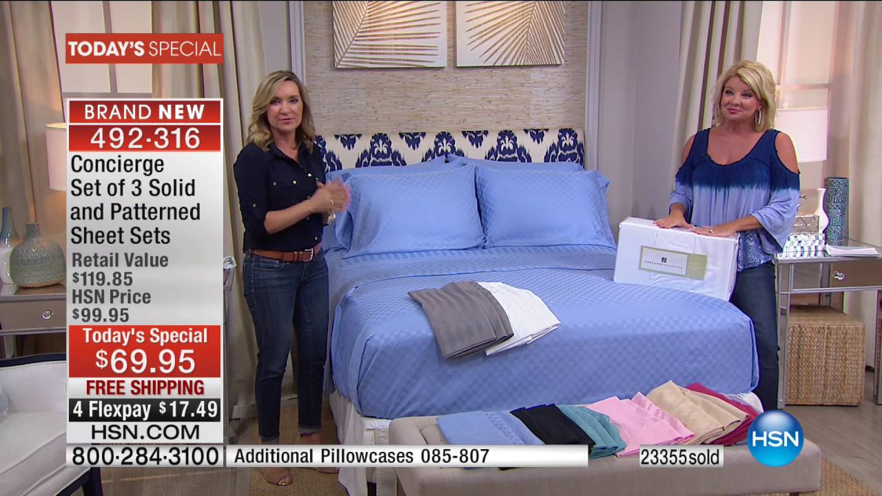 HSN | Concierge Collection Bedding 09.05.2016 - 04 PM