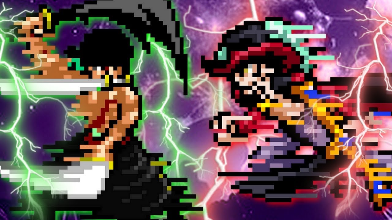 ZORO (KING OF HELL) VS MIHAWK - EPIC MUGEN BATTLE