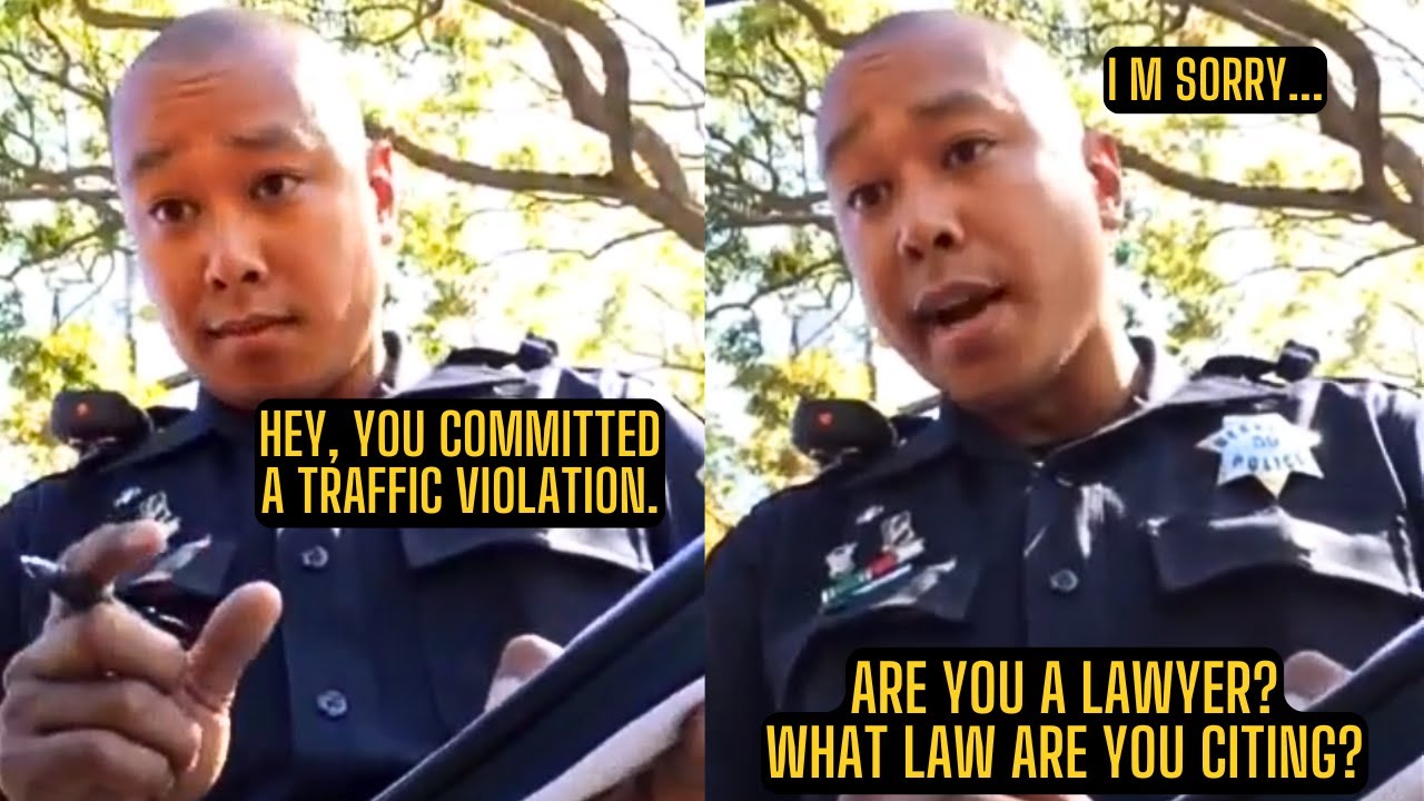 Cops Bogus Traffic Stop Exposed By A Female Law Teacher