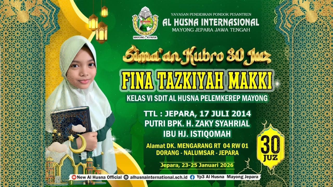 [LIVE Hari ke 2 ] SIMA'AN KUBRO 30 JUZ FINA TAZKIYAH MAKKI, KLS VI SD TAHFIDZ