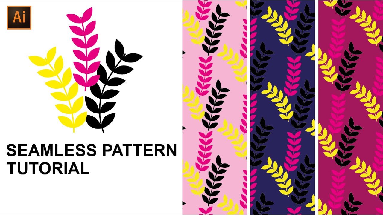 How to make seamless pattern in Adobe illustrator| Seamless pattern tutorial