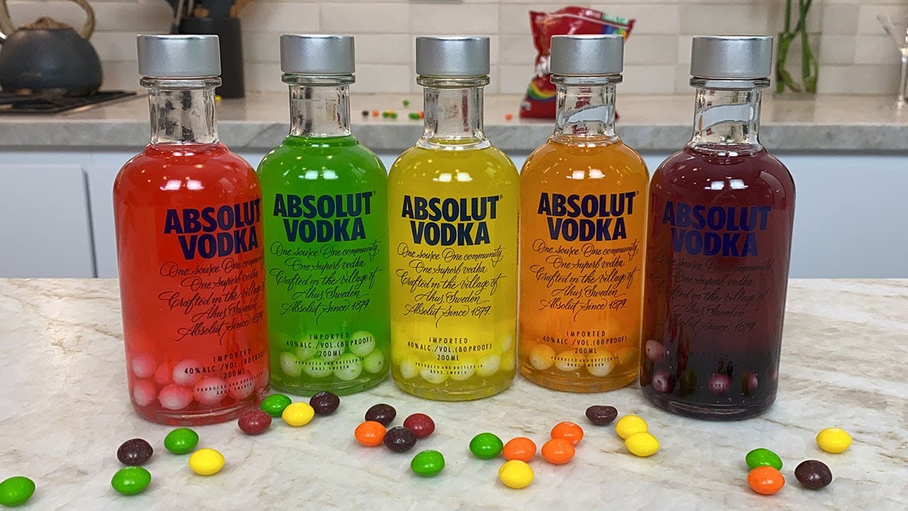 Skittles Vodka Bottles