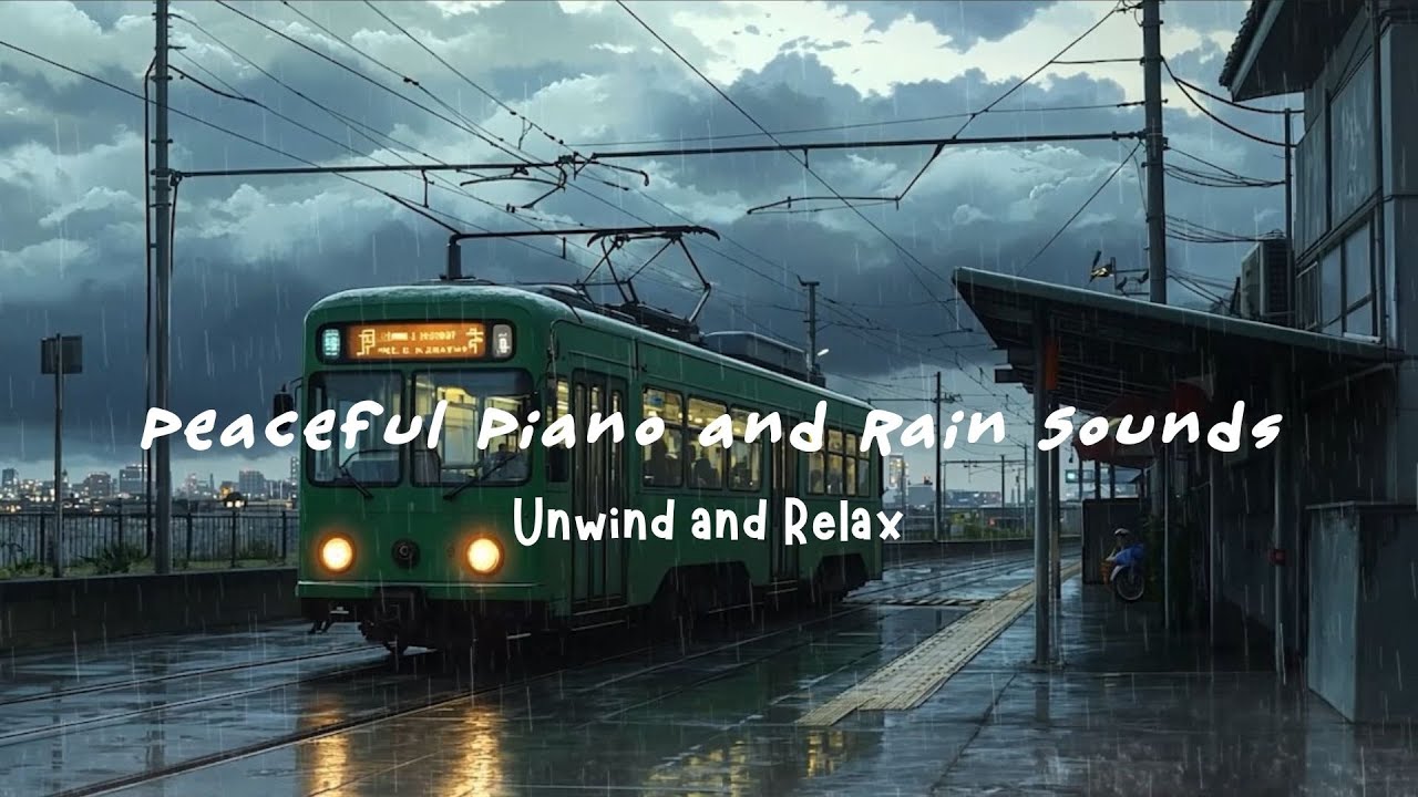 Peaceful Piano and Rain Sounds | Unwind and Relax with Tranquil Rainfall and Soothing Music