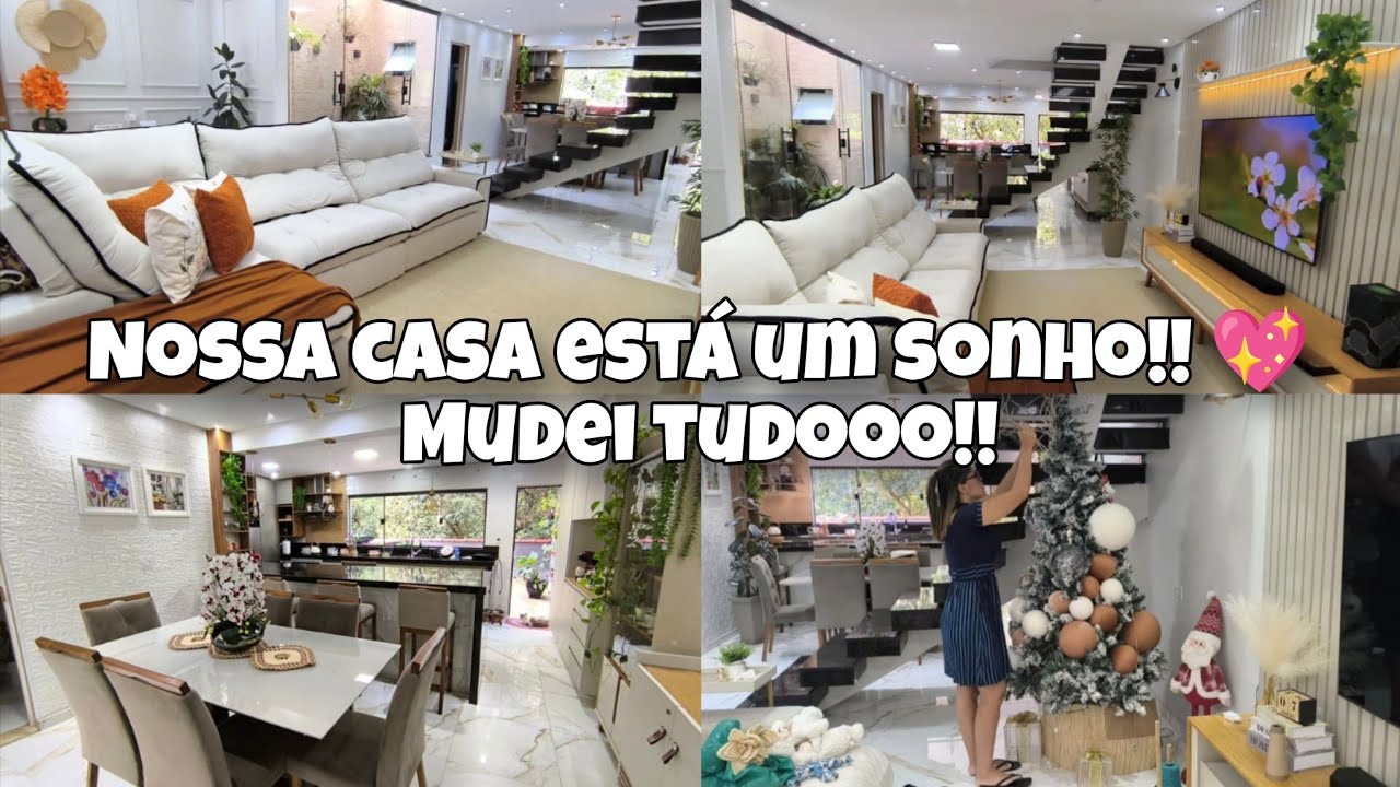 mudança TOTAL na DECORAÇÃO | Desmontei a árvore de Natal | LAVEI A CASA INTEIRA 
