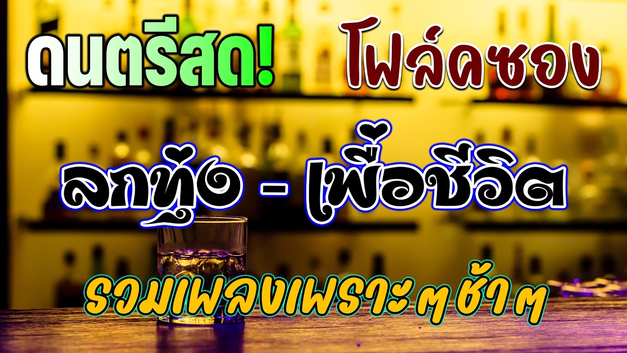 ดนตรีโฟล์คซอง ลูกทุ่งเพื่อชีวิตโคตรเพราะ เหมือนฟังที่ร้าน ฟังยาวๆ เพลงฮิต เอาใจคนฟัง {เสียง HD}