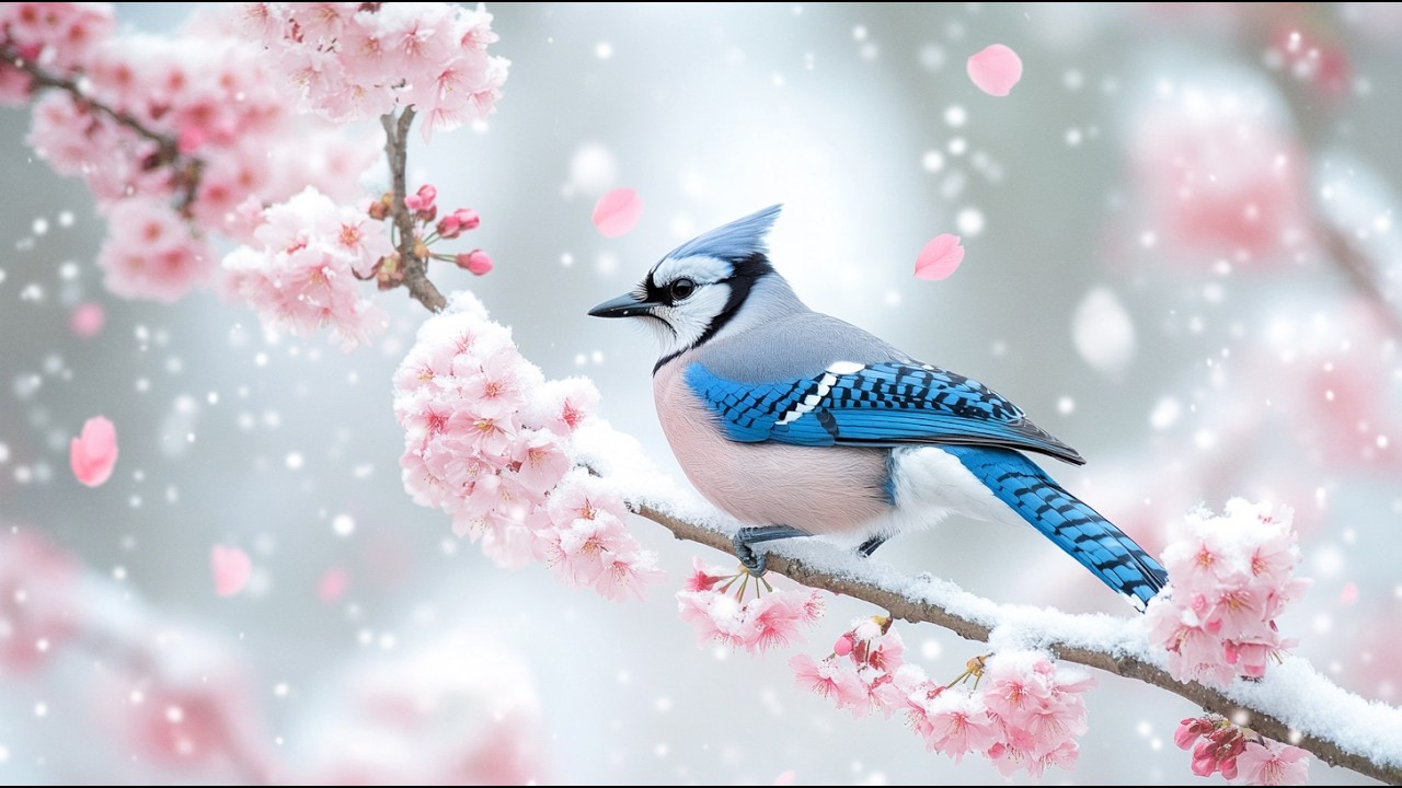 Snowy Calm & Singing Birds ❄️ Soothing Sounds for Deep Relaxation