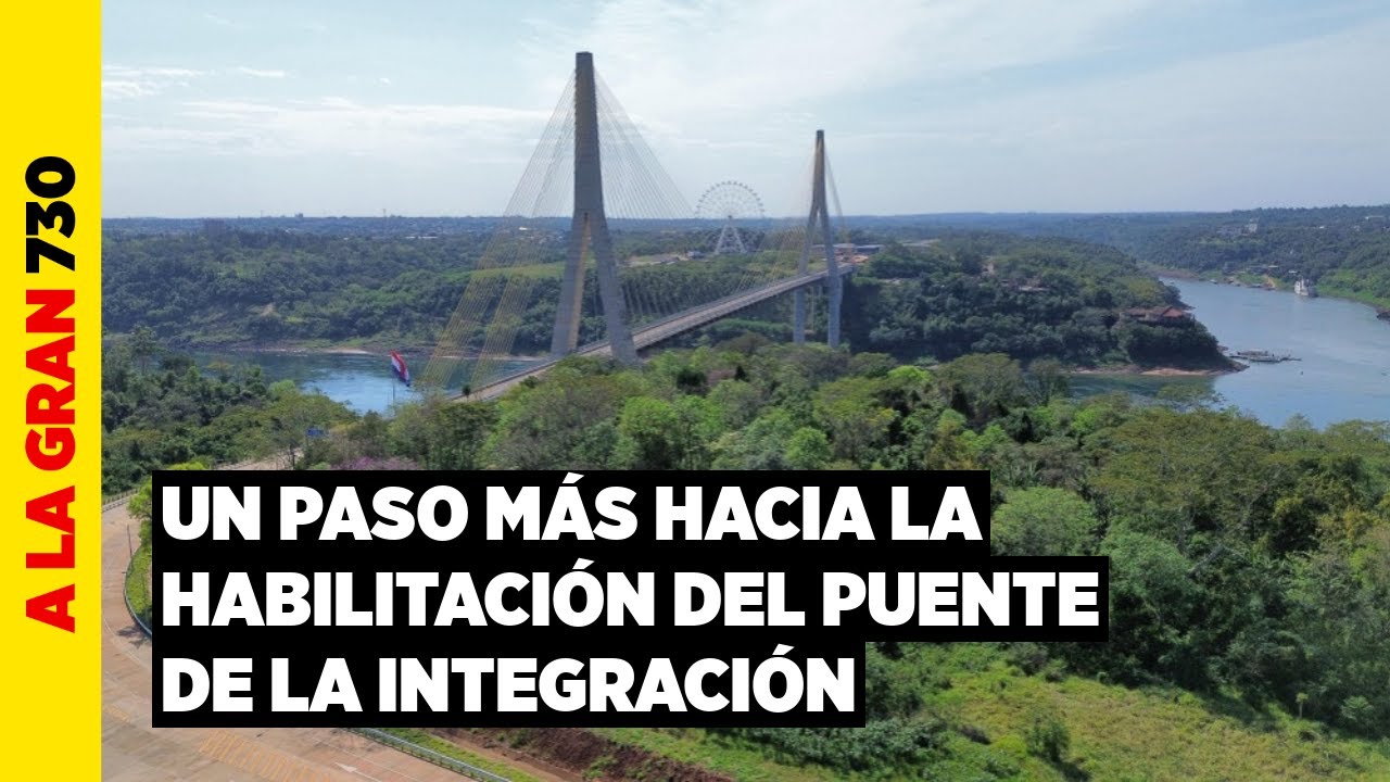 Puente de la Integración: entrega simbólica de llaves luego de tres años de la conclusión de la obra