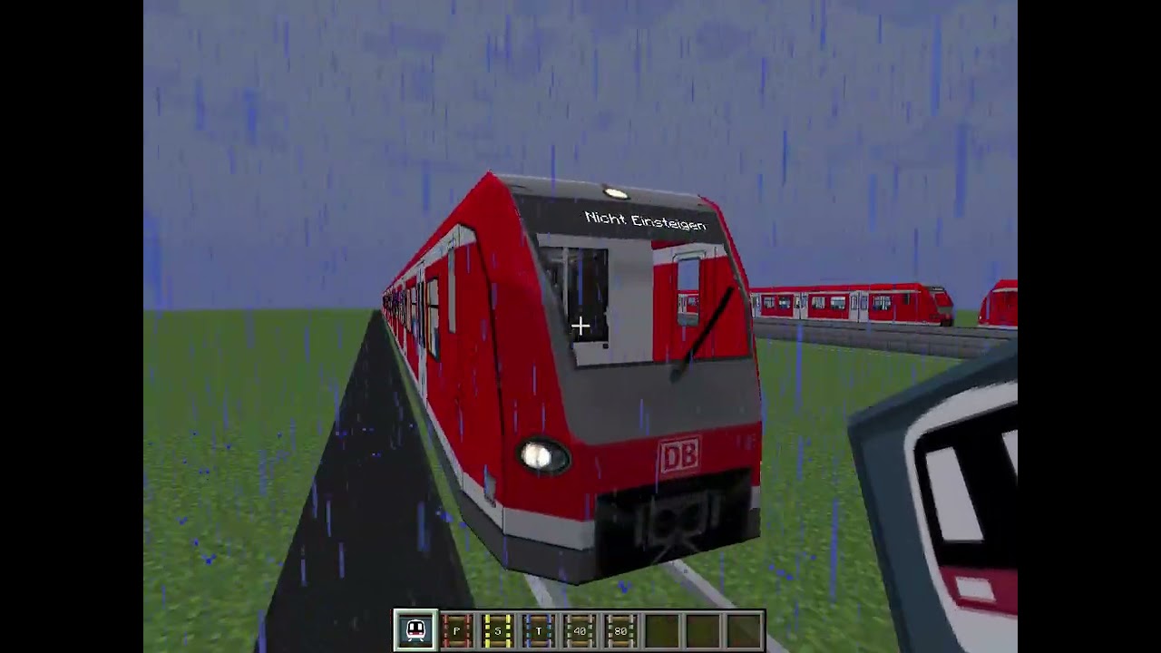 Майнкрафте новый обновления поезд DB BR 423 я зделал как реальном или игре Train sim Train simulator