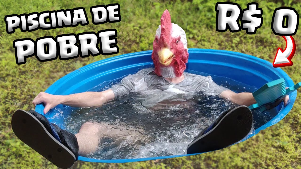 FIZ UMA PISCINA DE POBRE E DEU CERTO ! *100% grátis*