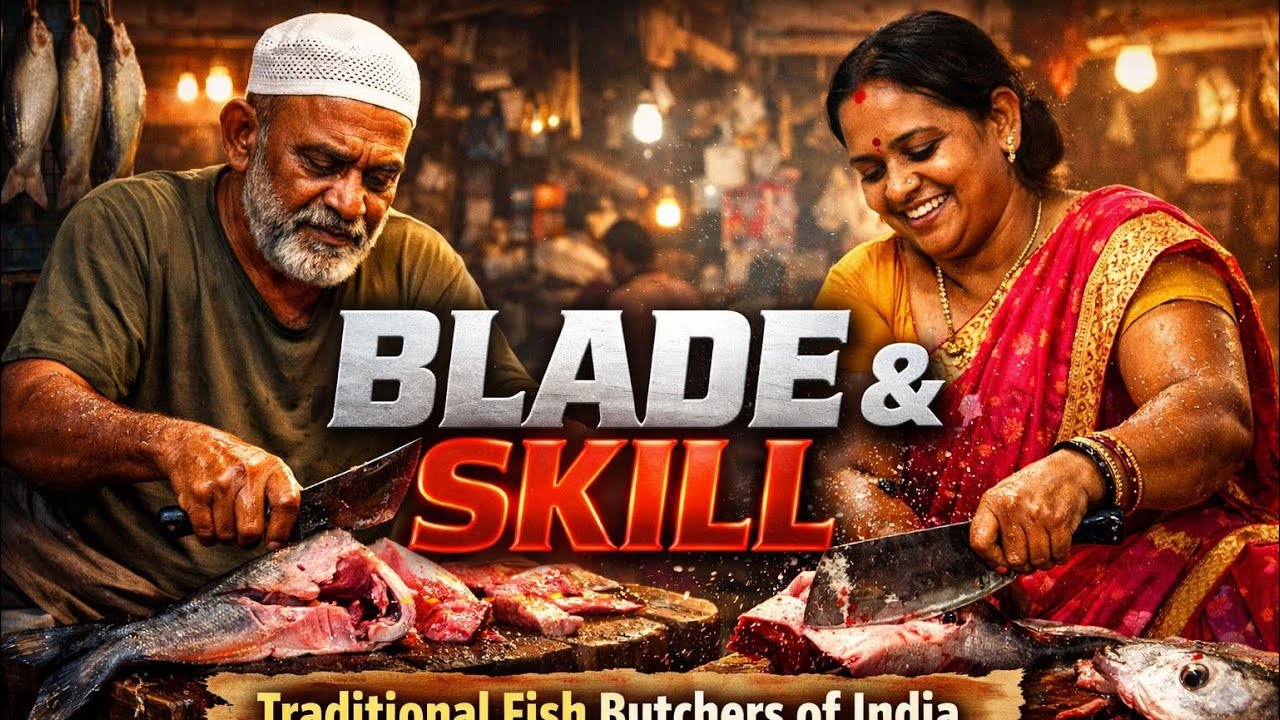 Blade & Skill: Traditional Fish Butchers of India’s Local Markets.