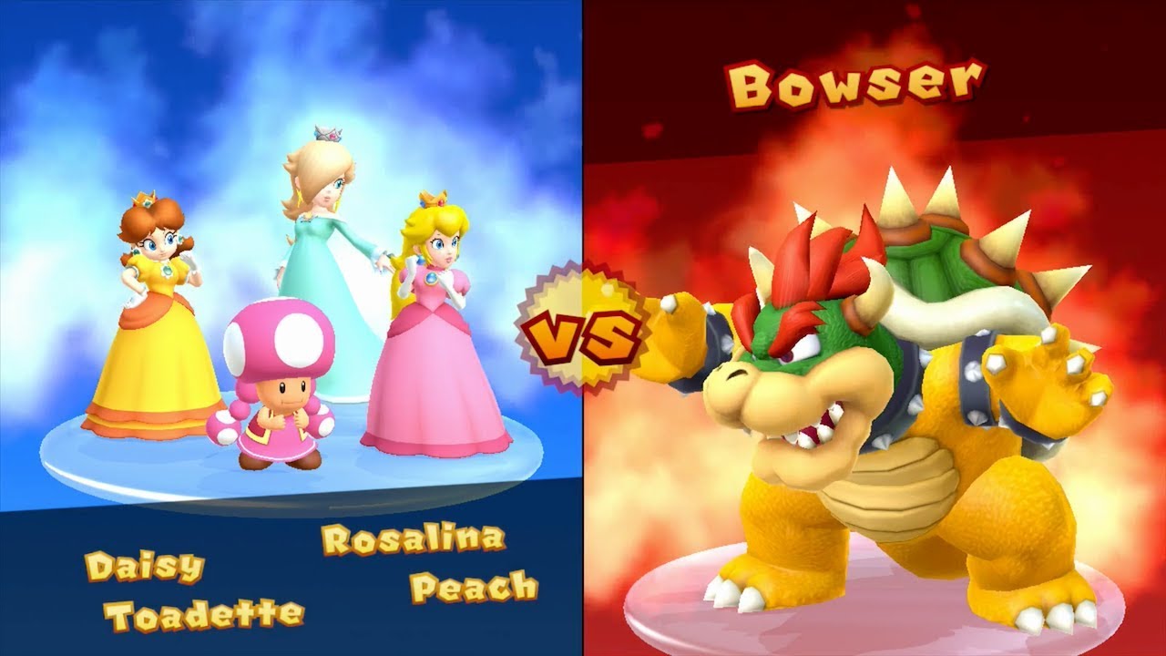 Mario Party 10 Party Mode - Chaos Castle - Peach vs Daisy vs Rosalina vs Toadette