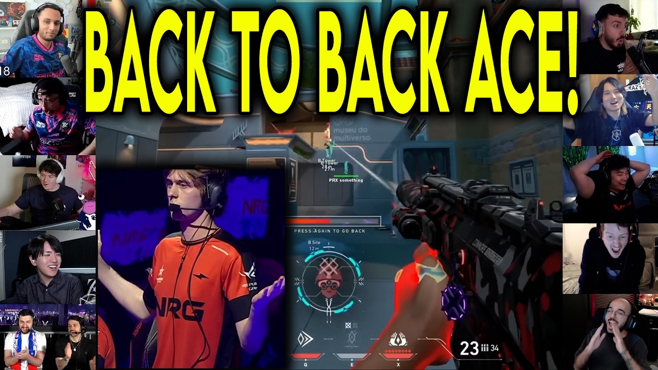 Valorant Streamers Reacts To NRG Mada INSANE Back to Back ACE Against PRX In Masters Santiago