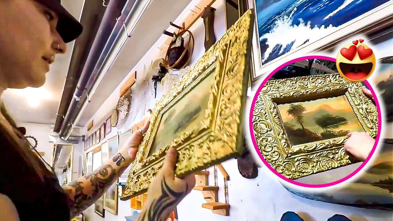 Amazing Art and Decor from Garage Sales! 🖼️ Incredible Framed Antique Oil Paintings