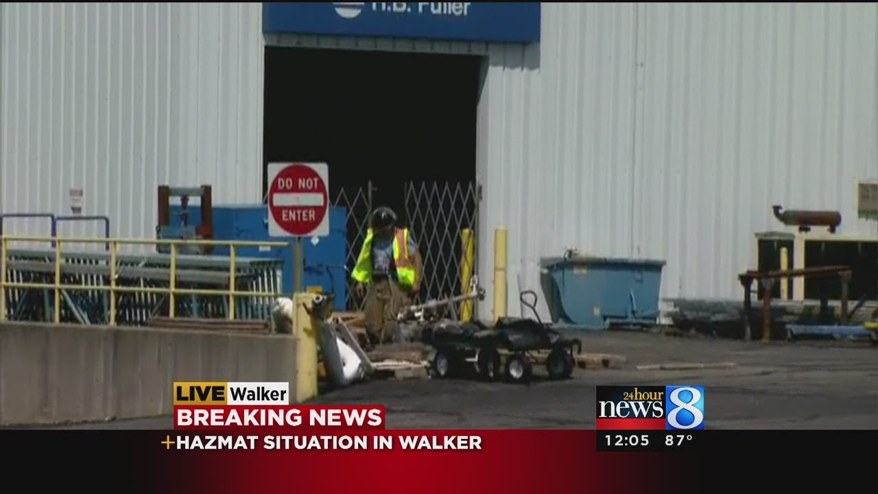 Building evacuated; hazmat situation