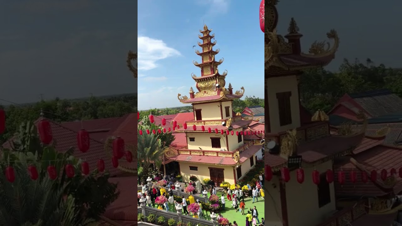 Cảnh chùa Vạn phước Bình Đại Bến Tre 