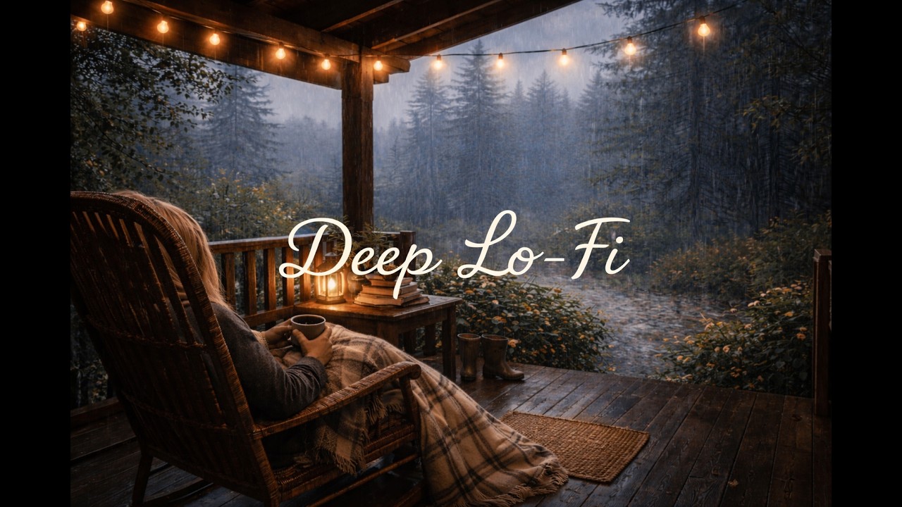 Rainy Porch Lofi 🌧 Cozy Deep Work Music to Focus, Relax & Study