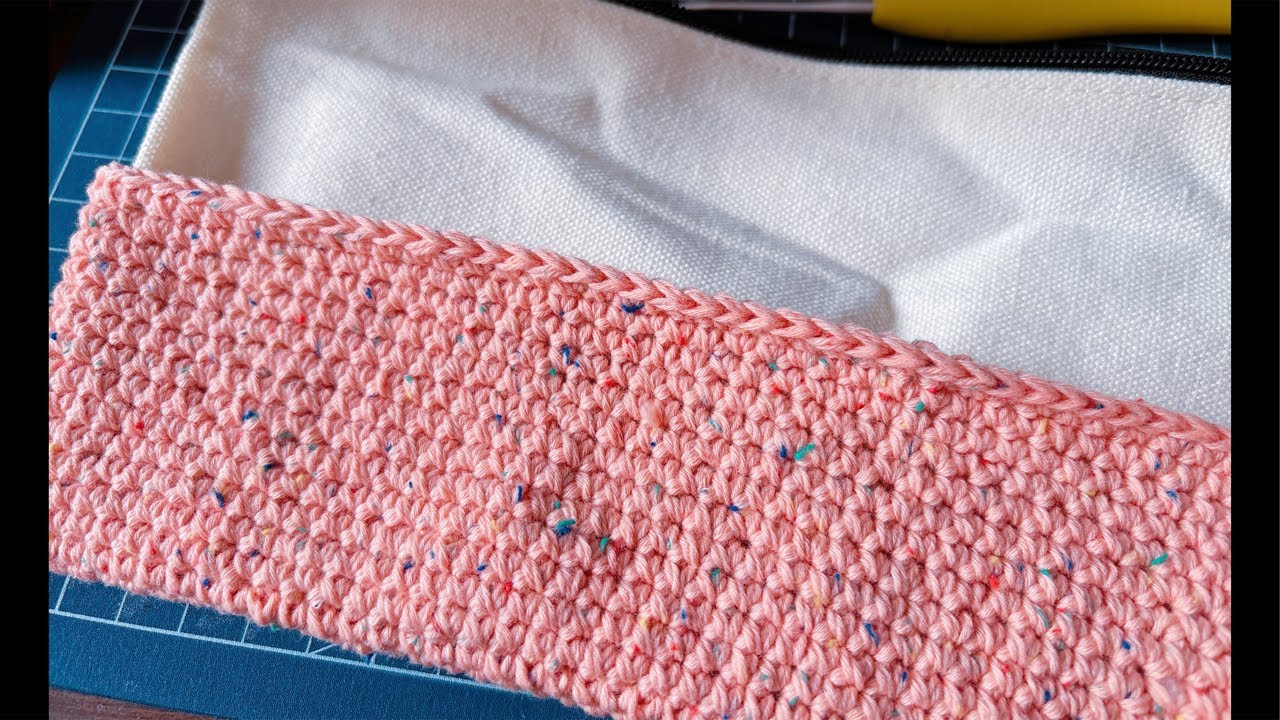 細編みのポーチ