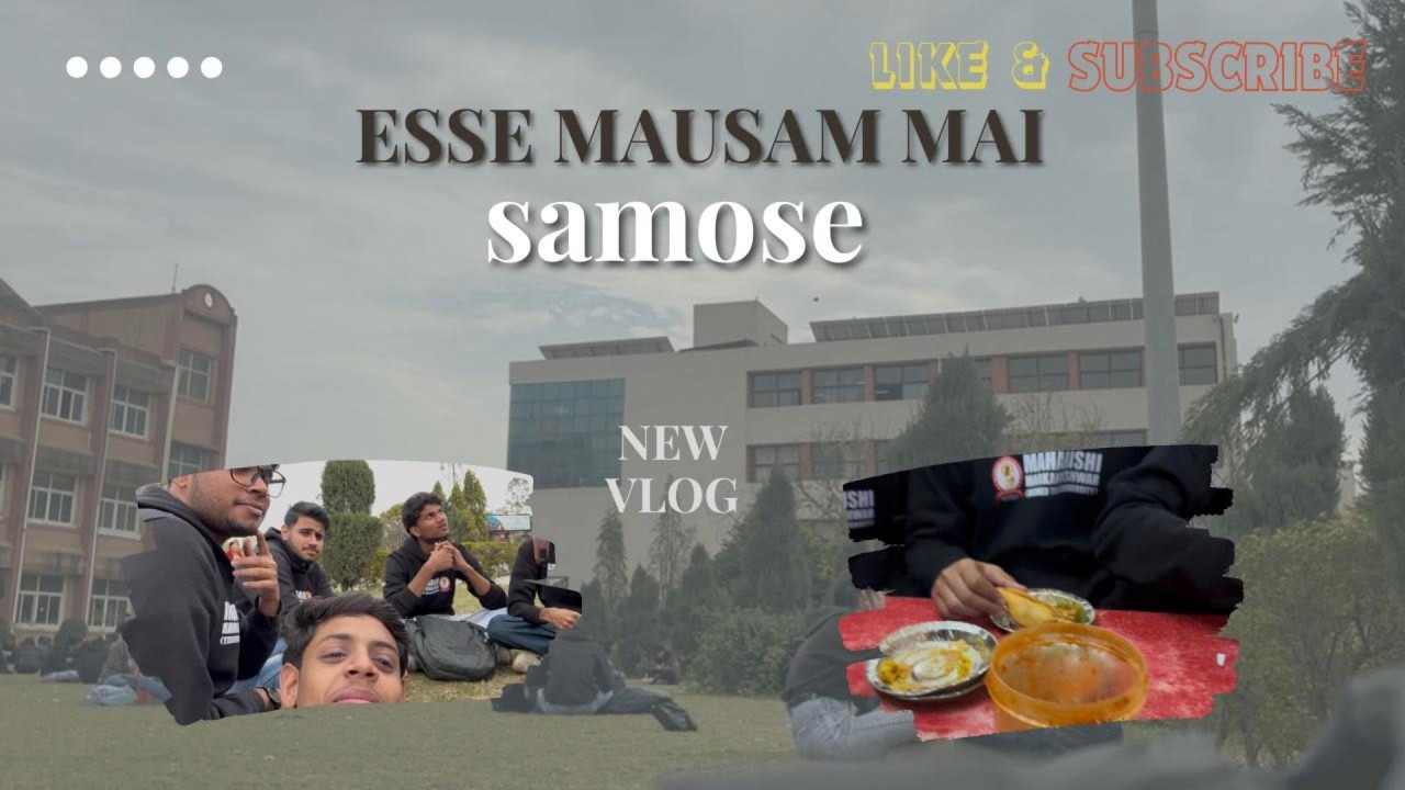 Esse mausam mai chai or samose majja agya 🤣🤣