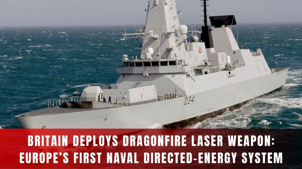 Великобритания развернула лазерное оружие DragonFire: первую в Европе морскую систему направленно...