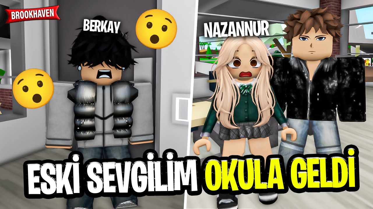 ESKİ SEVGİLİM OKULUMA GELDİ! 😳 roblox brookhaven 🏡rp