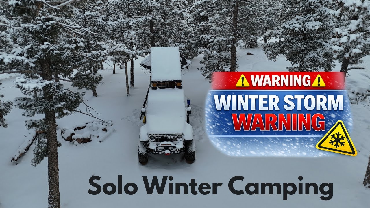 Episode 11: Solo Winter Camping during a Winter Storm Warning!