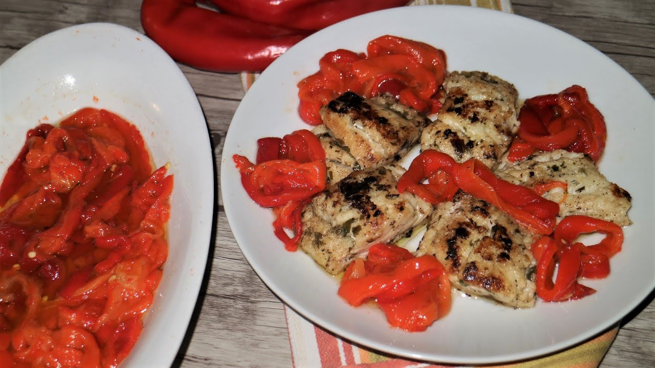Baccalà con peperoni corno