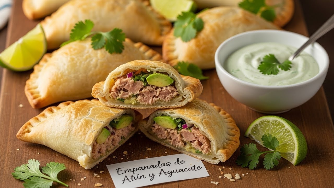 EMPANADAS de ATÚN y AGUACATE: Relleno Cremoso y Adictivo
