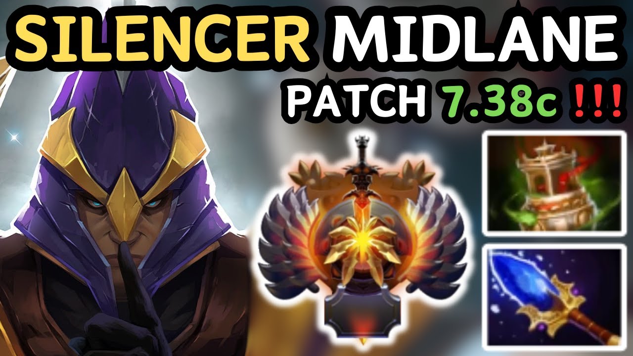 🔥 IMMORTAL SILENCER Midlane Gameplay Patch 7.38c 🔥 Silencer Gameplay Midlane - Dota 2