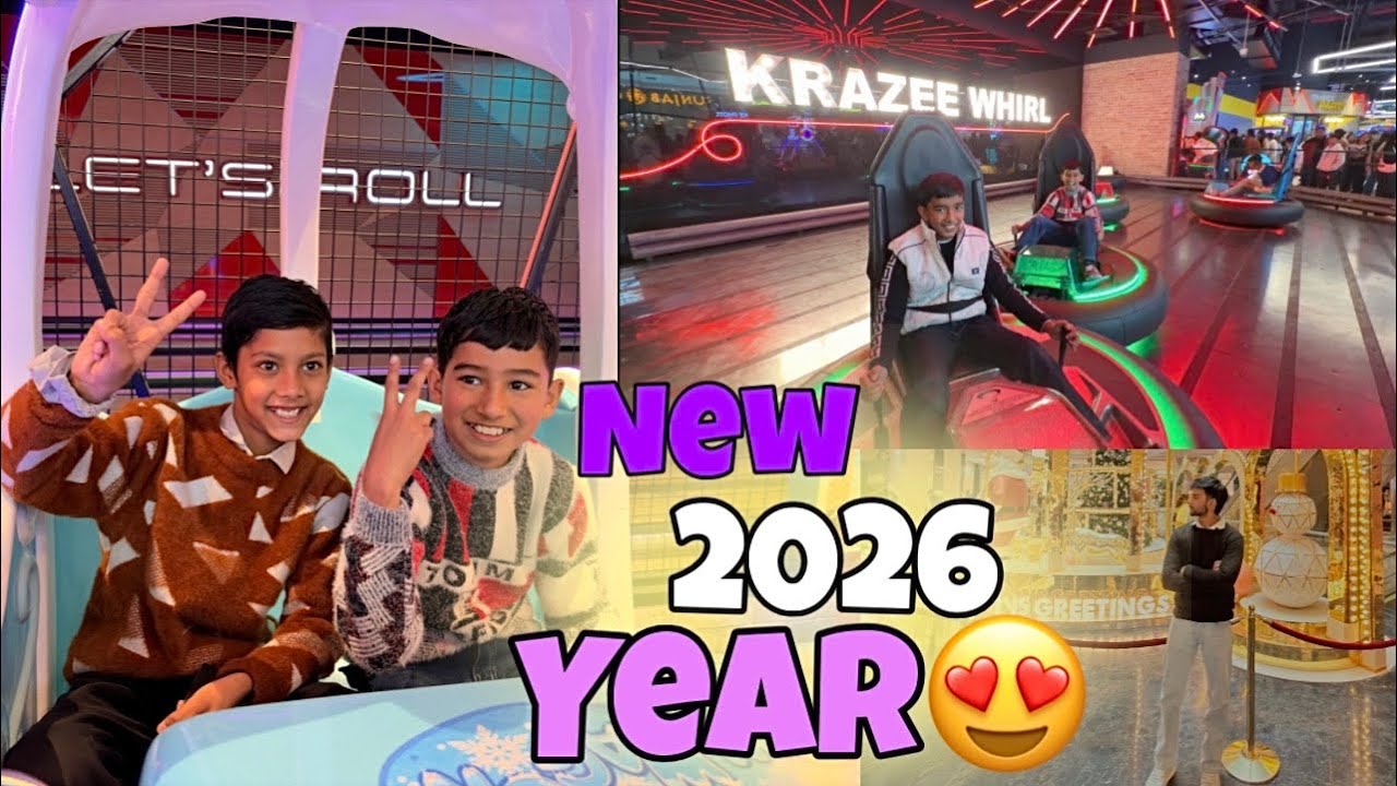 Game zone aa gye 😍 New year pr || vlog 