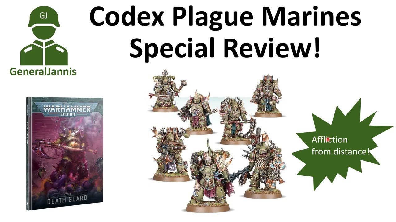 Plague Marines 10th edition Codex special review -  GeneralJannis - WH40k 10th edition