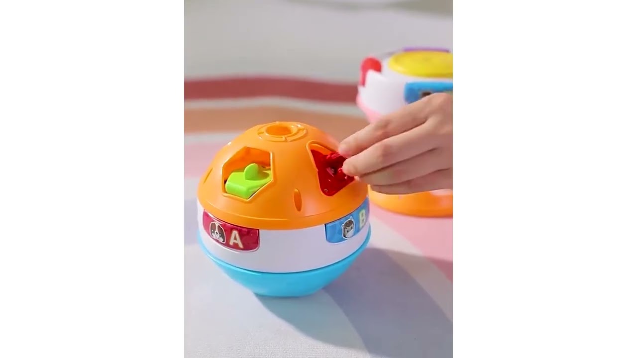 abeien -4 In 1 Baby Puzzle Crawling Ball Toys 18-24 Months, Montessori Sensory Shape Sorter Toy