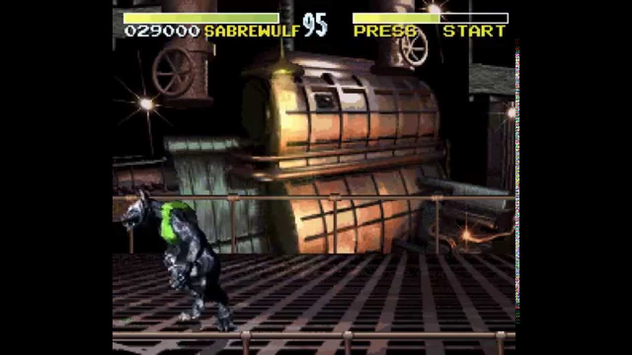 [SNES] Killer Instinct | Sabrewulf Gameplay | Hard Level