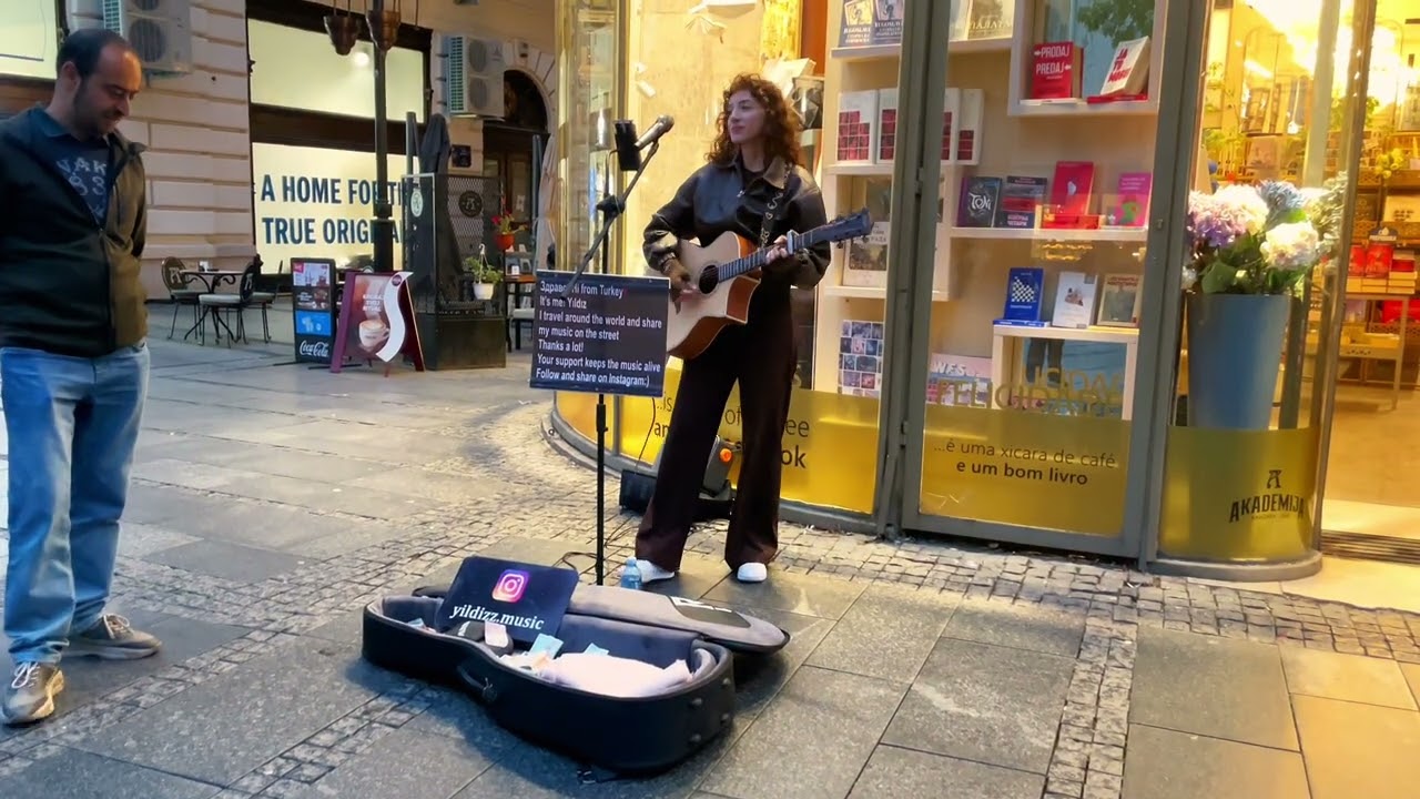 You Won’t Believe Her Voice! 🎤 Street Performance in Belgrade @yildizz.music