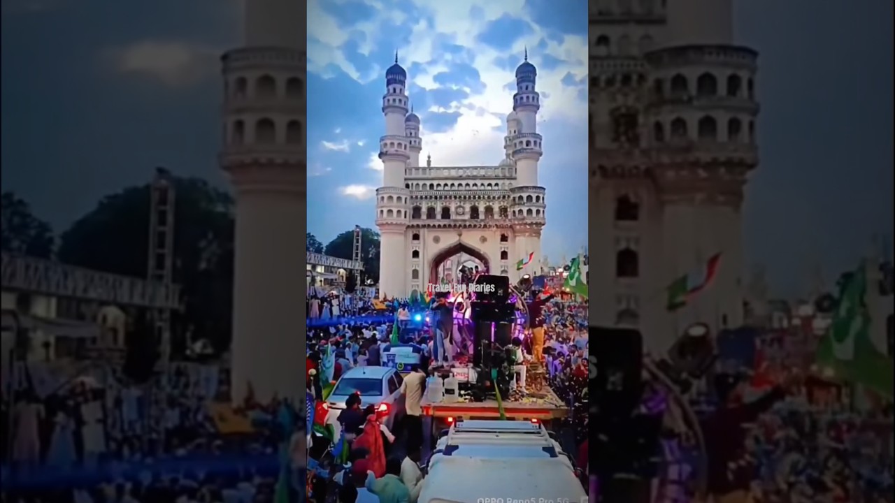 Charminar Milad Un Nabi Juloos #shorts #viral #miladunnabi #nabi #hyderabadi #hyderabad