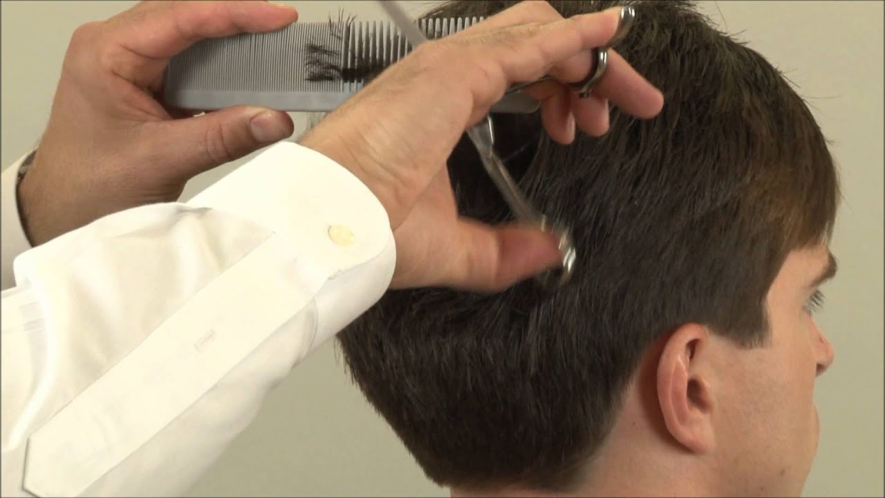 Classic Side Part Hairstyle – How To Cut Hair With Scissors – Part 6