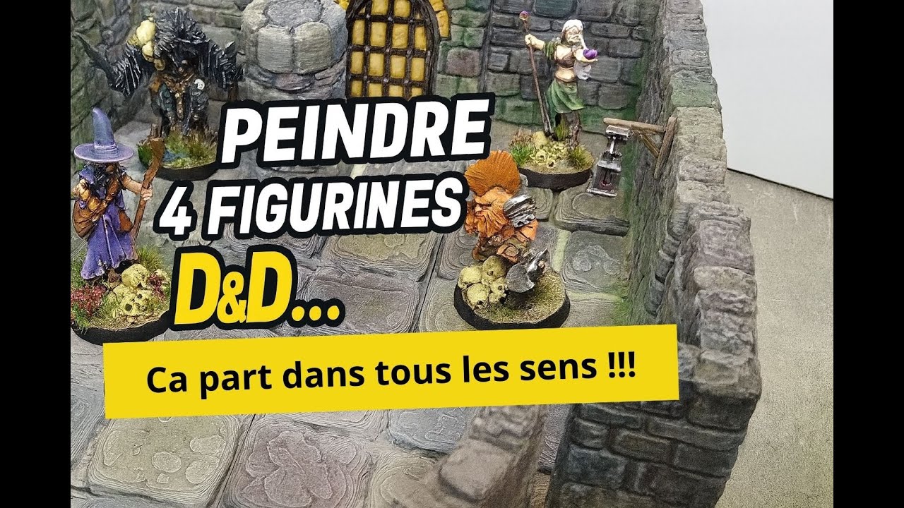 Peindre 4 figurines D&D… sans aucun plan (ça part dans tous les sens)